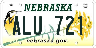 NE license plate ALU721