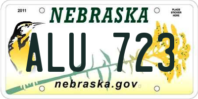 NE license plate ALU723