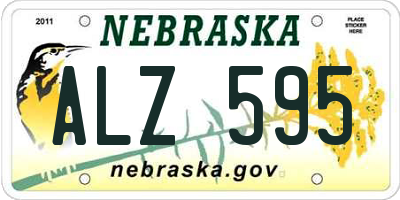 NE license plate ALZ595