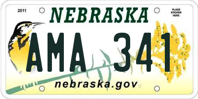 NE license plate AMA341