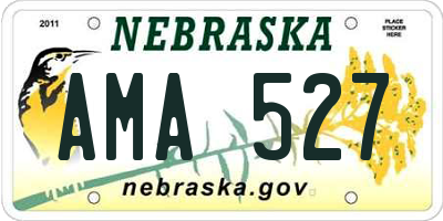 NE license plate AMA527