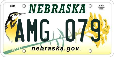NE license plate AMG079