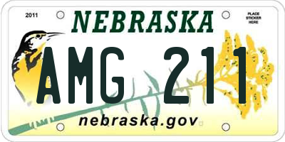 NE license plate AMG211