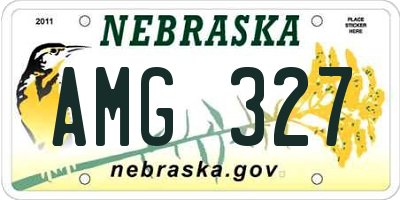 NE license plate AMG327