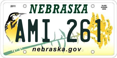 NE license plate AMI261