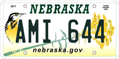 NE license plate AMI644