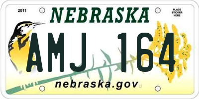NE license plate AMJ164