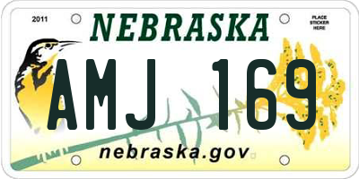 NE license plate AMJ169