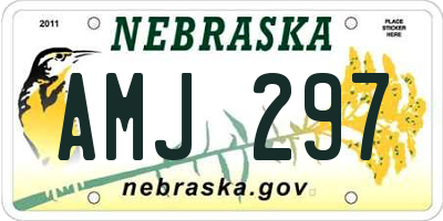 NE license plate AMJ297