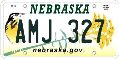 NE license plate AMJ327