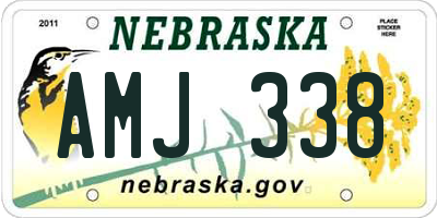NE license plate AMJ338