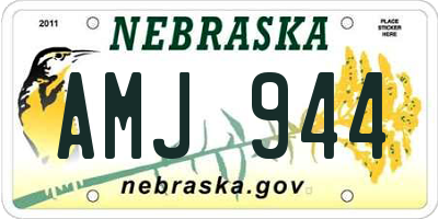 NE license plate AMJ944