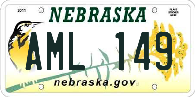 NE license plate AML149