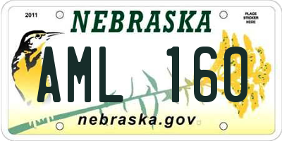 NE license plate AML160