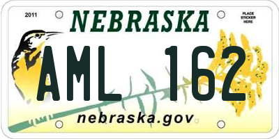 NE license plate AML162