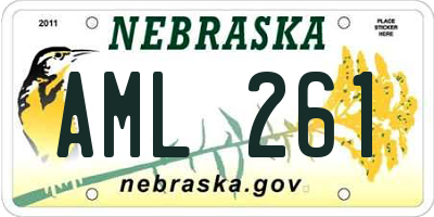 NE license plate AML261