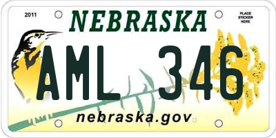 NE license plate AML346