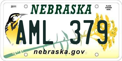 NE license plate AML379