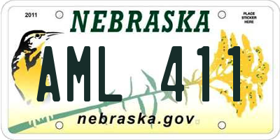 NE license plate AML411