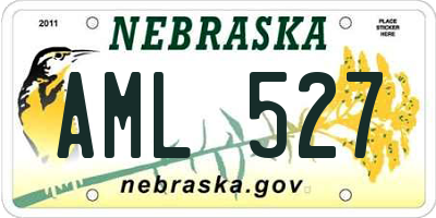 NE license plate AML527