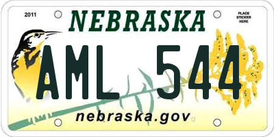 NE license plate AML544
