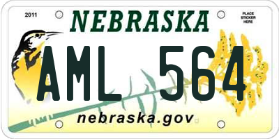 NE license plate AML564