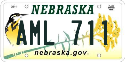 NE license plate AML711