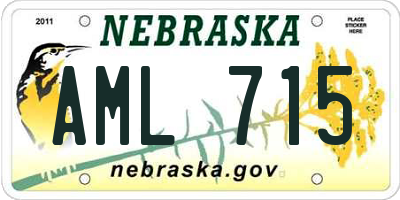 NE license plate AML715