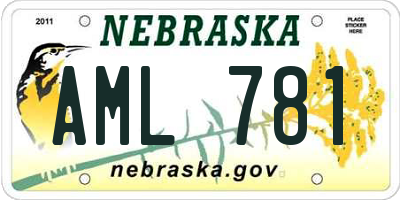 NE license plate AML781