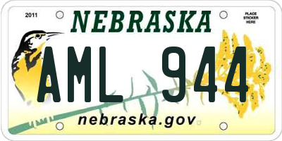 NE license plate AML944