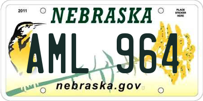 NE license plate AML964
