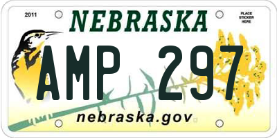 NE license plate AMP297