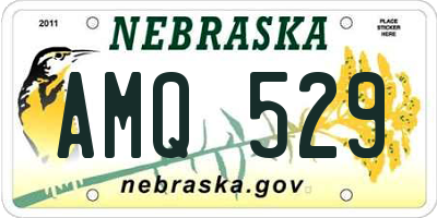 NE license plate AMQ529