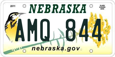 NE license plate AMQ844