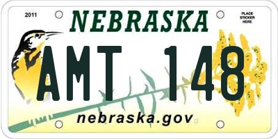 NE license plate AMT148