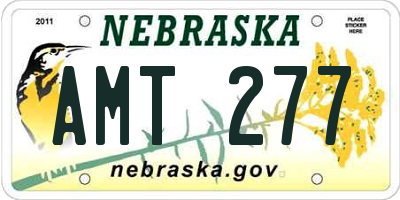 NE license plate AMT277