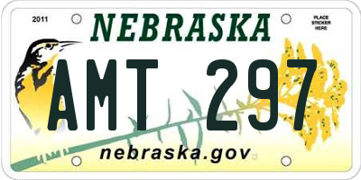 NE license plate AMT297