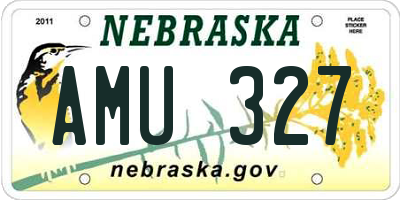 NE license plate AMU327
