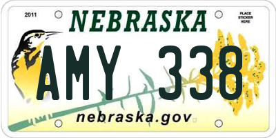 NE license plate AMY338