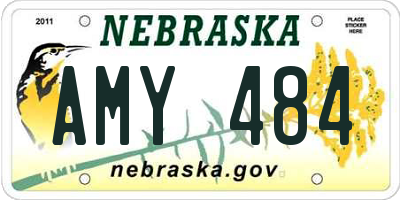 NE license plate AMY484