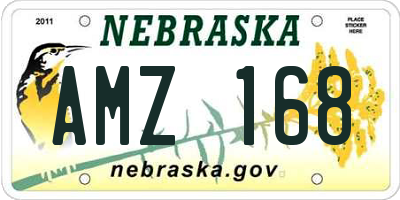 NE license plate AMZ168