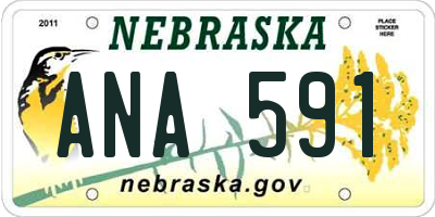 NE license plate ANA591