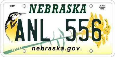 NE license plate ANL556