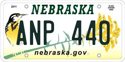 NE license plate ANP440
