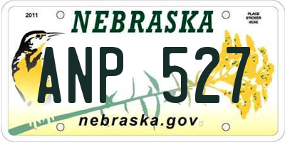NE license plate ANP527