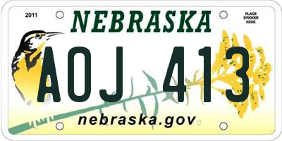 NE license plate AOJ413
