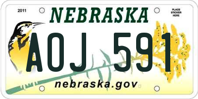 NE license plate AOJ591