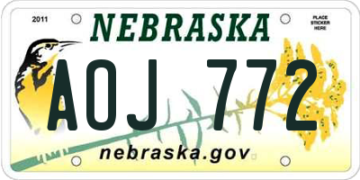 NE license plate AOJ772
