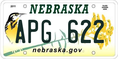 NE license plate APG622