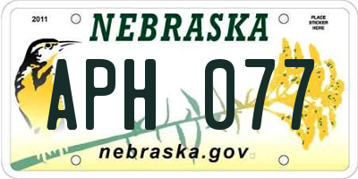 NE license plate APH077